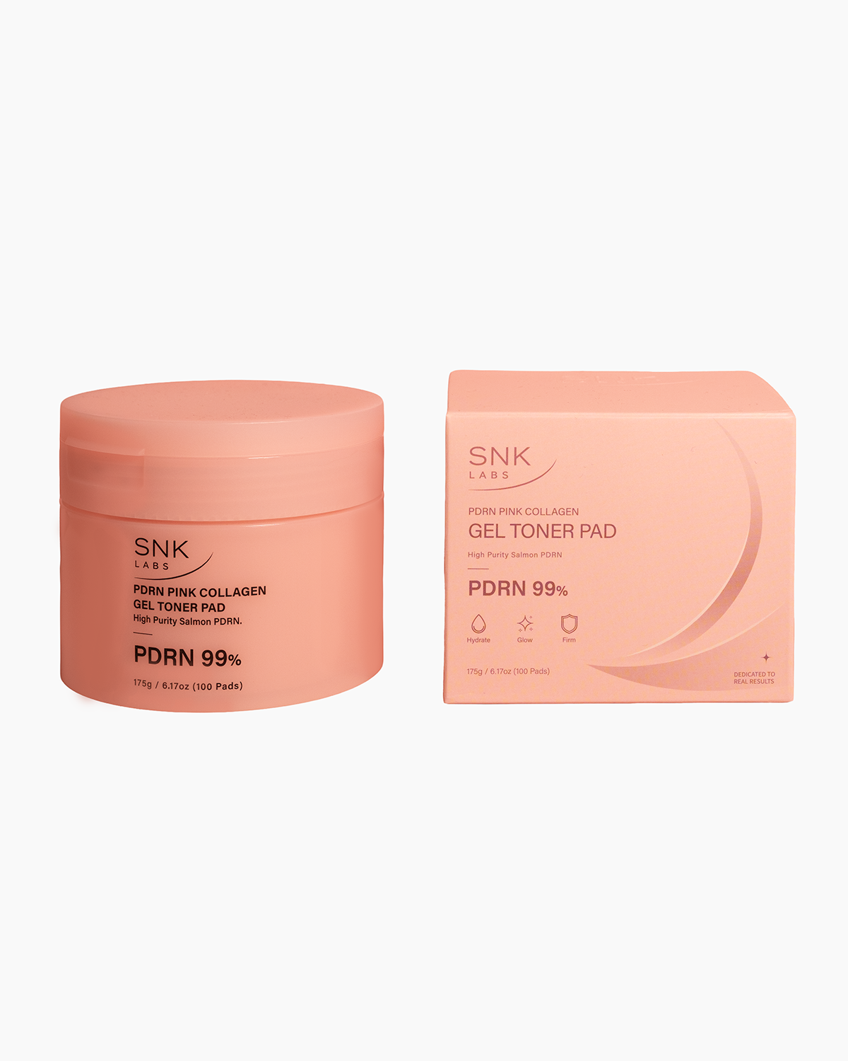 SNK Labs PDRN Pink Collagen Gel Toner Pad, 100 pads
